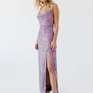NWOT FREE PEOPLE COOL GIRL SEQUIN MAXI SZ 6